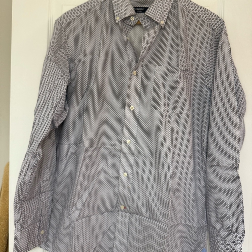 Daniel Cremieux Men's Black and White Patterned Shirt